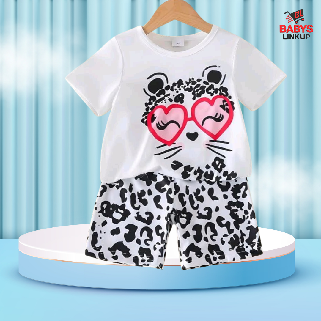 Love Sunglass Printed T-Shirt Set | Soft Cotton | Hit for Summer (6 M– 6 Years)