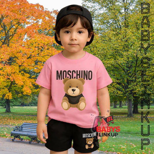 MOSOHHO Printed T-Shirt Set | Soft Cotton | Hit for Summer (6 M– 6 Years)