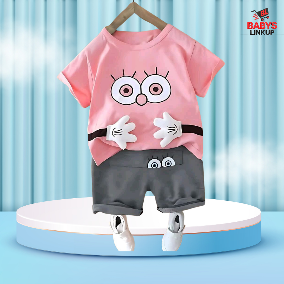 Eye Printed T-Shirt Set | Soft Cotton | Hit for Summer – (6M – 6 Years) Baby's LinkUp