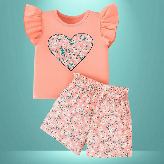 Love   Printed  T-Shirt Set | Soft Cotton | Hit for Summer   (6 M– 6 Years)