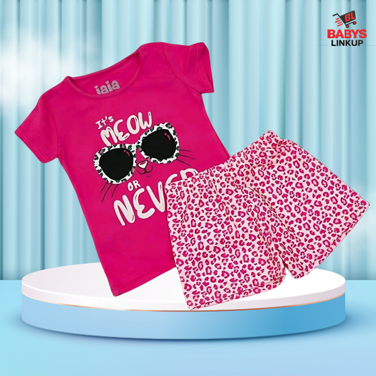 Sunglass  Printed T-Shirt Set | Soft Cotton | Hit for Summer – (6M – 6 Years) Baby's LinkUp