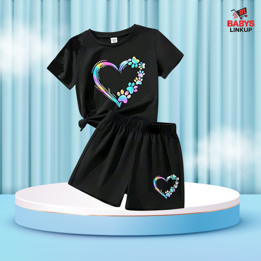 Love Printed T-Shirt Set | Soft Cotton | Hit for Summer – (6M – 6 Years) Baby's LinkUp