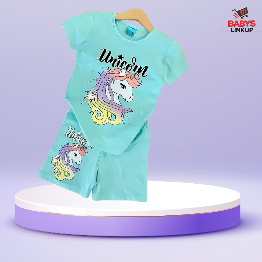 HOURSE Printed T-Shirt Set | Soft Cotton | Hit for Summer – (6M – 6 Years) Baby's LinkUp