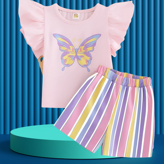 Better fly  Printed  T-Shirt Set | Soft Cotton | Hit for Summer   (6 M– 6 Years)