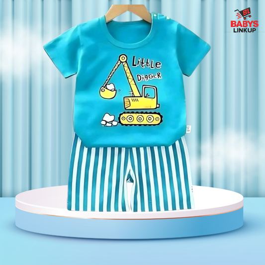 Gigger  Printed  T-Shirt Set | Soft Cotton | Hit for Summer   (6 M– 6 Years)