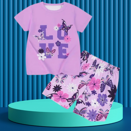 Love  Printed  T-Shirt Set | Soft Cotton | Hit for Summer   (6 M– 6 Years)