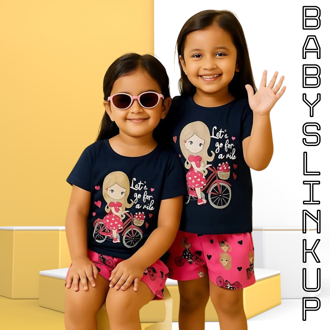 By Cycle    Printed  T-Shirt Set | Soft Cotton | Hit for Summer   (6 M– 6 Years)